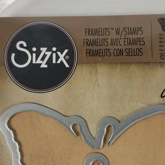 Sizzix Framelits with Stamps (barely used) - Tim Holtz Alterations collection - Picture 10 of 16